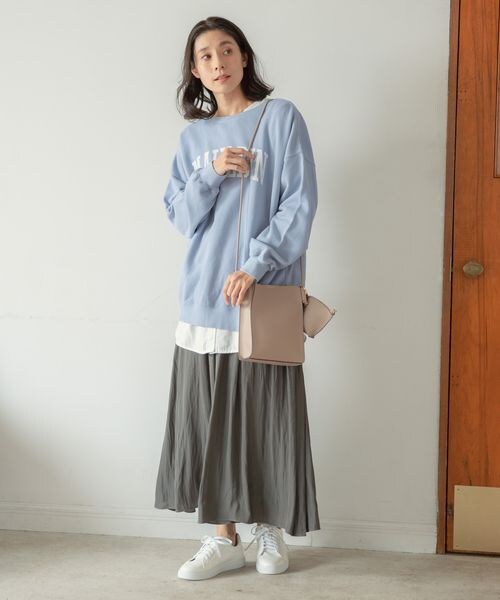 LEPSIM（レプシィム）の「ポーチ付きミニショルダーバッグ（バッグ・レディース・エクリュ08/ブラック09/グレージュ52/ブルー82・ONE SIZE）」の10枚目の写真