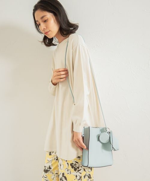 LEPSIM（レプシィム）の「ポーチ付きミニショルダーバッグ（バッグ・レディース・エクリュ08/ブラック09/グレージュ52/ブルー82・ONE SIZE）」の4枚目の写真