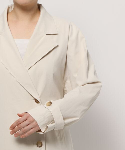 LEPSIM（レプシィム）の「ロングテーラードコート（ジャケット/アウター・レディース・オフホワイト08/ベージュ52/イエロー65・FREE SIZE）」の12枚目の写真