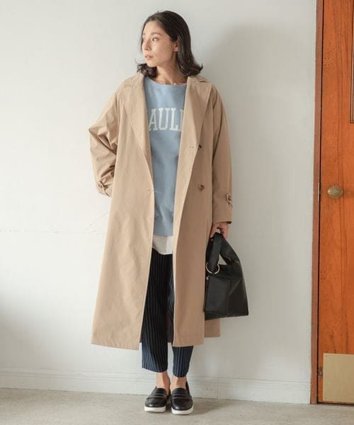 LEPSIM（レプシィム）の「ロングテーラードコート（ジャケット/アウター・レディース・オフホワイト08/ベージュ52/イエロー65・FREE SIZE）」の5枚目の写真