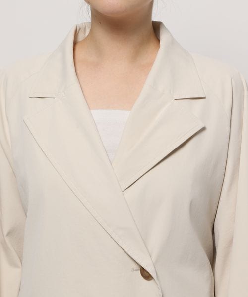 LEPSIM（レプシィム）の「ロングテーラードコート（ジャケット/アウター・レディース・オフホワイト08/ベージュ52/イエロー65・FREE SIZE）」の11枚目の写真