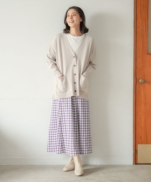 LEPSIM(レプシィム)の「ギンガムマーメイドスカート(スカート・レディース・ブラック09/ライムイエロー62/パープル95・M/L)」の8枚目の写真