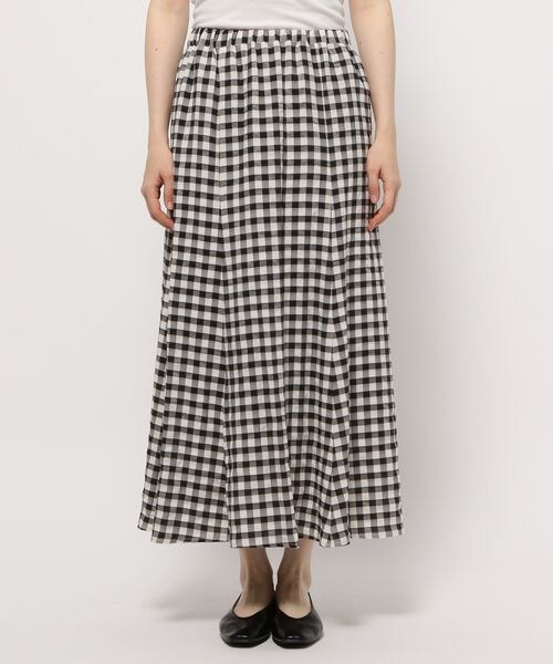 LEPSIM(レプシィム)の「ギンガムマーメイドスカート(スカート・レディース・ブラック09/ライムイエロー62/パープル95・M/L)」の9枚目の写真