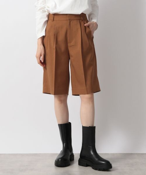 LOWRYS FARM（ローリーズファーム）の「ラクビショートパンツ（パンツ・レディース・アイボリー08/ブラック09/ブラウン53・WEB限定S/F）」の3枚目の写真