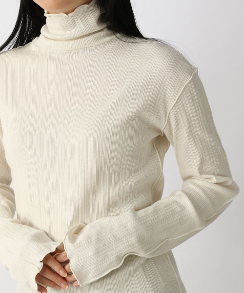 LOWRYS FARM（ローリーズファーム）の「メローテレコタートルＬＳ（トップス・レディース・アイボリー08/イエロー65/グリーン72・F）」の9枚目の写真