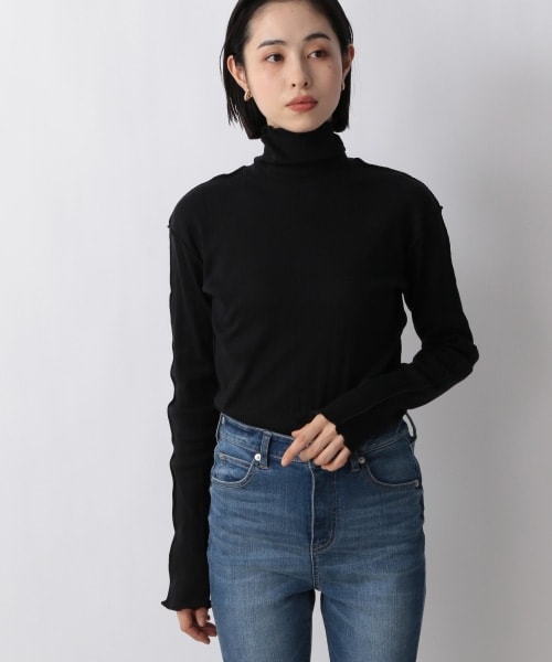 LOWRYS FARM（ローリーズファーム）の「メローテレコタートルＬＳ（トップス・レディース・アイボリー08/イエロー65/グリーン72・F）」の5枚目の写真