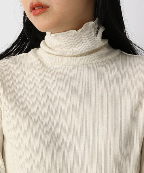 LOWRYS FARM（ローリーズファーム）の「メローテレコタートルＬＳ（トップス・レディース・アイボリー08/イエロー65/グリーン72・F）」の8枚目の写真