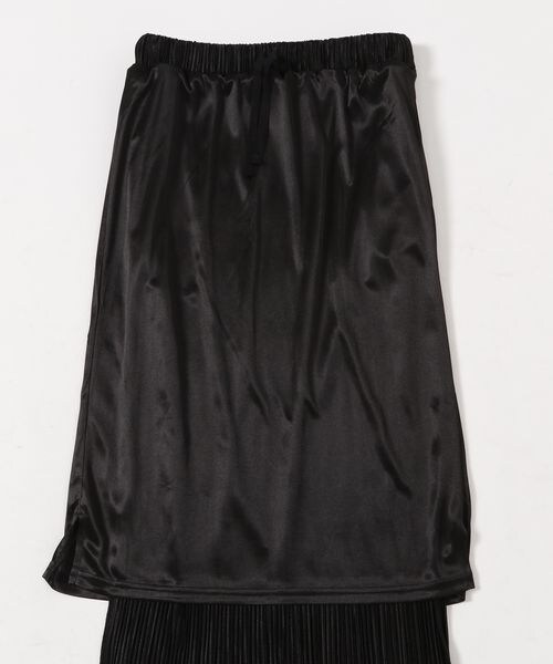 LOWRYS FARM（ローリーズファーム）の「プリーツメロータイトスカート２（スカート・レディース・アイボリー08/ブラック09/グリーン72/パープル92・F/WEB限定ロング丈）」の12枚目の写真