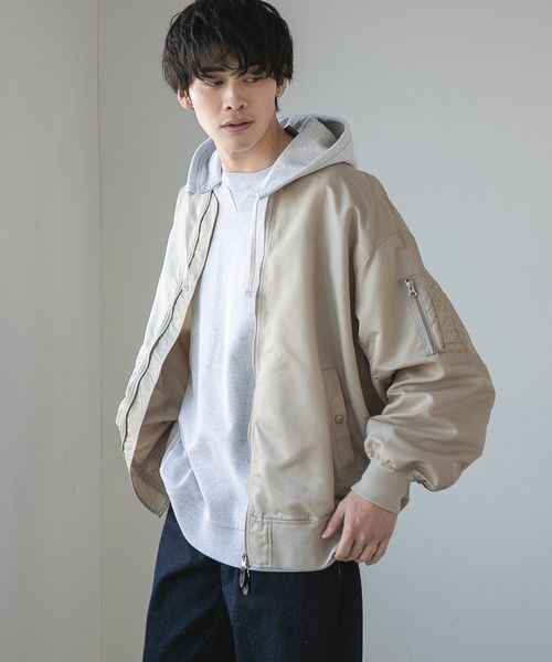 LOWRYS FARM（ローリーズファーム）の「ＢＩＧＭＡ－１（ジャケット/アウター・レディース・アイボリー08/グリーン78・M/L）」の10枚目の写真