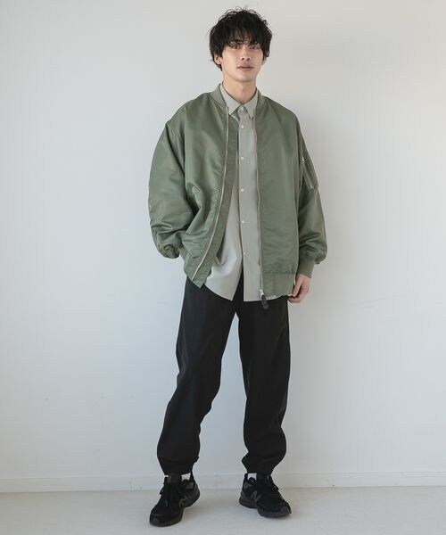 LOWRYS FARM（ローリーズファーム）の「ＢＩＧＭＡ－１（ジャケット/アウター・レディース・アイボリー08/グリーン78・M/L）」の5枚目の写真