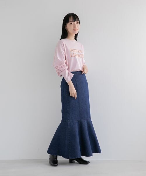 LOWRYS FARM（ローリーズファーム）の「ロゴＴＥＥＬＳ（トップス・レディース・オフ05/アイボリー08/ブラック09/ピンク22・F）」の11枚目の写真