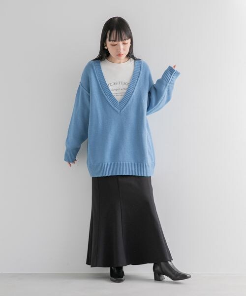 LOWRYS FARM（ローリーズファーム）の「ロゴＴＥＥＬＳ（トップス・レディース・オフ05/アイボリー08/ブラック09/ピンク22・F）」の8枚目の写真