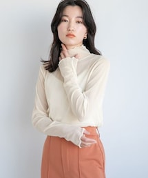 LOWRYS FARM | チュールハイネックＬＳ(トップス)