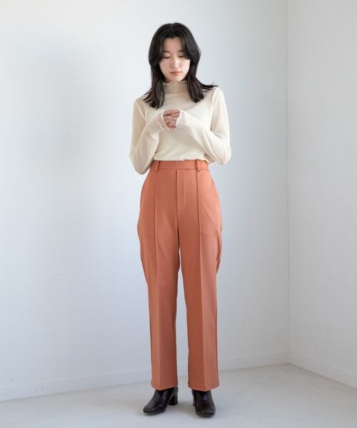 LOWRYS FARM（ローリーズファーム）の「チュールハイネックＬＳ（トップス・レディース・オフ05/ブラック09/グレー柄10/グリーン72・F）」の6枚目の写真