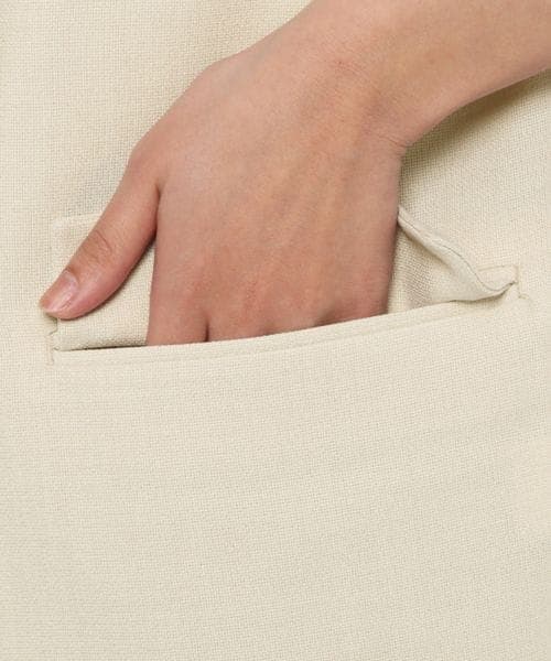 LOWRYS FARM（ローリーズファーム）の「バスケット機能ベスト（ジャケット/アウター・レディース・アイボリー08/グレーチェック10/チャコール18/グリーン75/パープル95・F）」の21枚目の写真