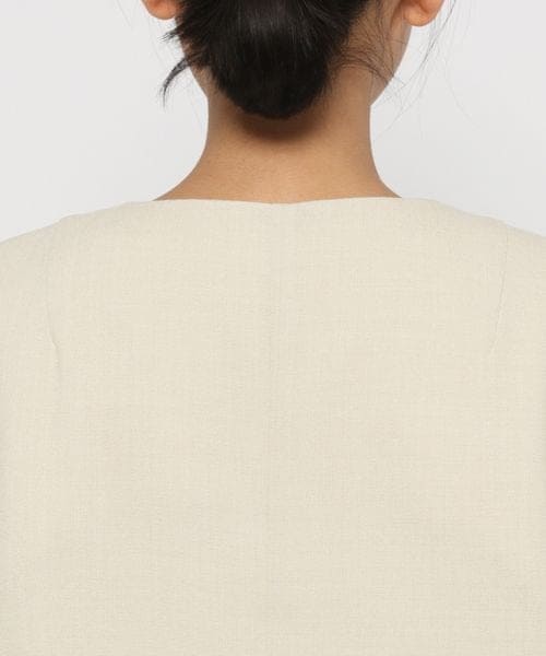 LOWRYS FARM（ローリーズファーム）の「バスケット機能ベスト（ジャケット/アウター・レディース・アイボリー08/グレーチェック10/チャコール18/グリーン75/パープル95・F）」の22枚目の写真