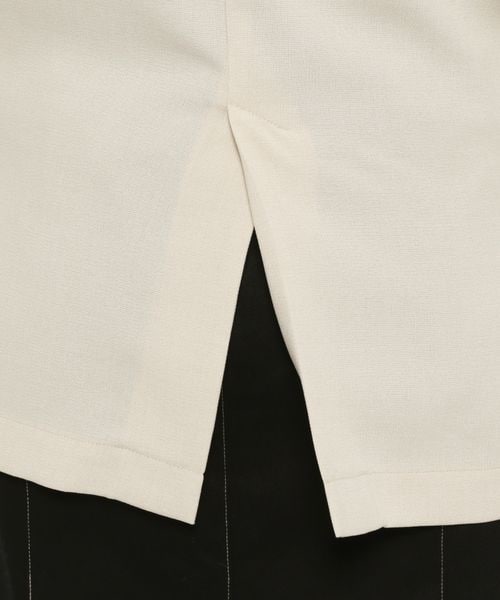 LOWRYS FARM（ローリーズファーム）の「バスケット機能ベスト（ジャケット/アウター・レディース・アイボリー08/グレーチェック10/チャコール18/グリーン75/パープル95・F）」の20枚目の写真