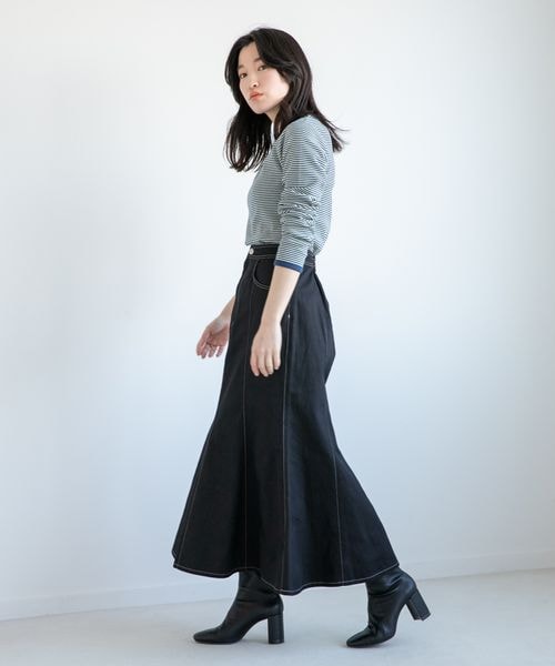 LOWRYS FARM（ローリーズファーム）の「サイズアレンジベルトスカート（スカート・レディース・ブラック09・M/L）」の3枚目の写真