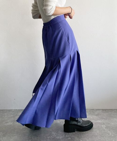 PAGEBOY（ページボーイ）の「アシメティアードスカート（スカート・レディース・ブラック09/杢ベージュ55/杢カーキ78/ナスコン92・F）」の21枚目の写真