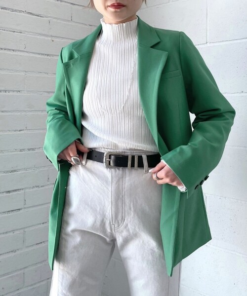 PAGEBOY（ページボーイ）の「リッチツイルセットアップジャケット（ジャケット/アウター・レディース・アイボリー05/ブラック09/杢チャコール18/グリーン76・F）」の19枚目の写真