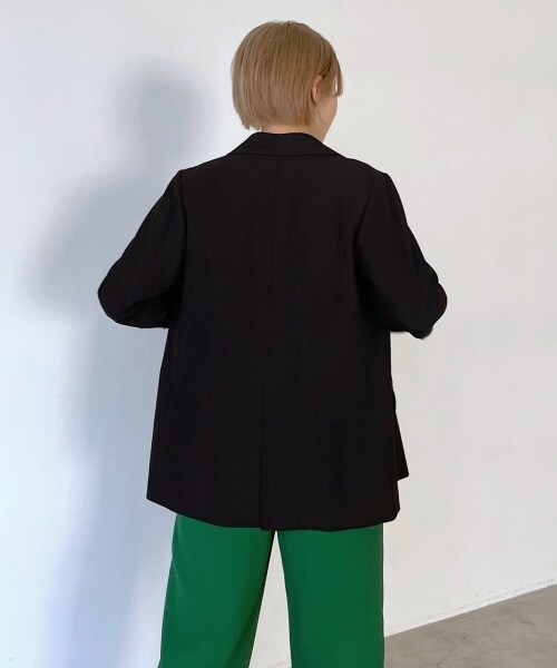 PAGEBOY（ページボーイ）の「リッチツイルセットアップジャケット（ジャケット/アウター・レディース・アイボリー05/ブラック09/杢チャコール18/グリーン76・F）」の8枚目の写真