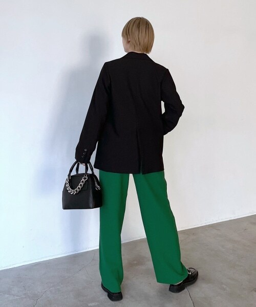 PAGEBOY（ページボーイ）の「リッチツイルセットアップジャケット（ジャケット/アウター・レディース・アイボリー05/ブラック09/杢チャコール18/グリーン76・F）」の10枚目の写真