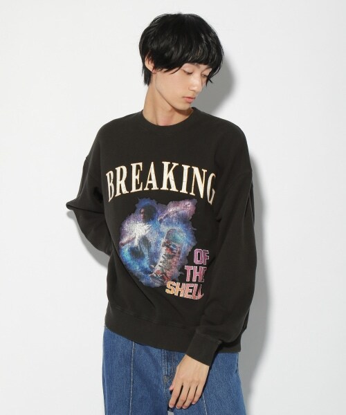 PAGEBOY（ページボーイ）の「スケボーグラフィックスウェット（トップス・レディース・ブラック09/ネイビー88・M/L）」の16枚目の写真