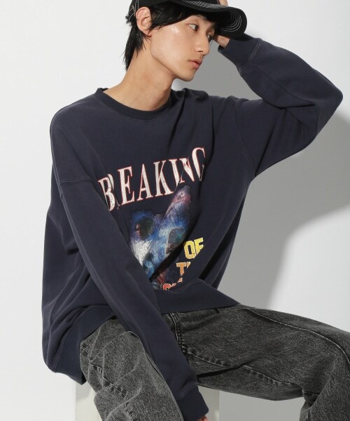 PAGEBOY（ページボーイ）の「スケボーグラフィックスウェット（トップス・レディース・ブラック09/ネイビー88・M/L）」の22枚目の写真