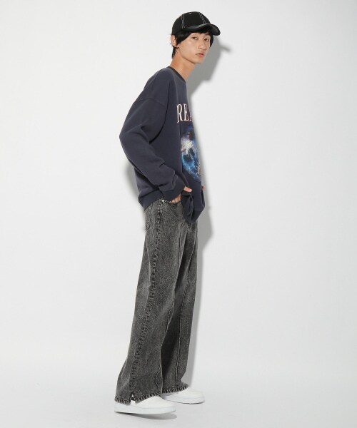 PAGEBOY（ページボーイ）の「スケボーグラフィックスウェット（トップス・レディース・ブラック09/ネイビー88・M/L）」の21枚目の写真