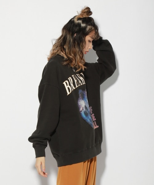 PAGEBOY（ページボーイ）の「スケボーグラフィックスウェット（トップス・レディース・ブラック09/ネイビー88・M/L）」の10枚目の写真