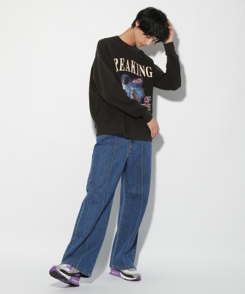 PAGEBOY（ページボーイ）の「スケボーグラフィックスウェット（トップス・レディース・ブラック09/ネイビー88・M/L）」の11枚目の写真