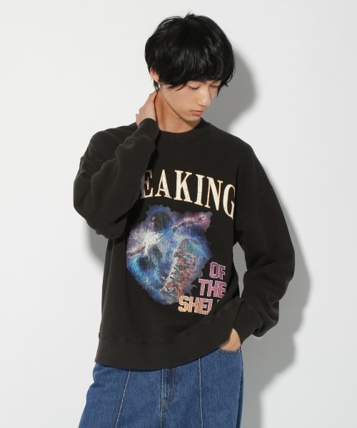 PAGEBOY（ページボーイ）の「スケボーグラフィックスウェット（トップス・レディース・ブラック09/ネイビー88・M/L）」の17枚目の写真