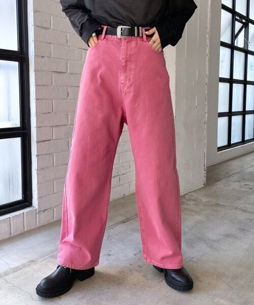PAGEBOY（ページボーイ）の「カラーデニムセットアップパンツ