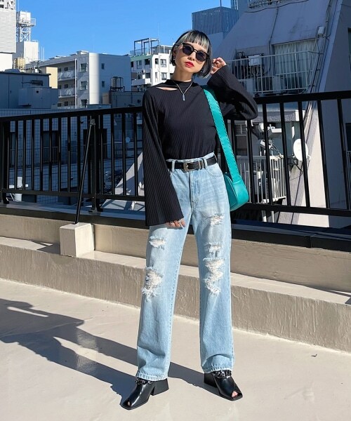 PAGEBOY（ページボーイ）の「チェーンオープントゥシューズ（シューズ・レディース・オフホワイト05/ブラック09・M(23.5cm)/L(24.5cm)）」の8枚目の写真