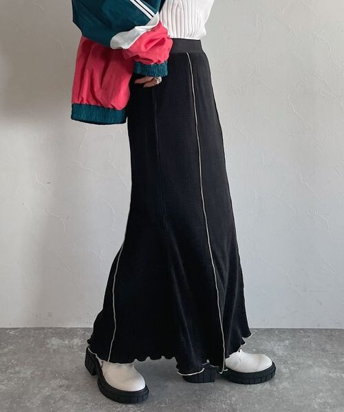 PAGEBOY（ページボーイ）の「アシッドプリーツスカート（スカート・レディース・オフホワイト05/ブラック09/グリーン76・F）」の6枚目の写真