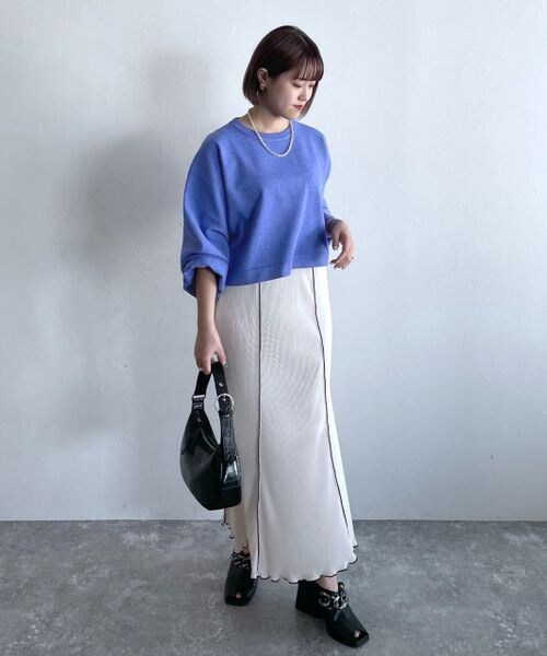 PAGEBOY（ページボーイ）の「アシッドプリーツスカート（スカート・レディース・オフホワイト05/ブラック09/グリーン76・F）」の4枚目の写真