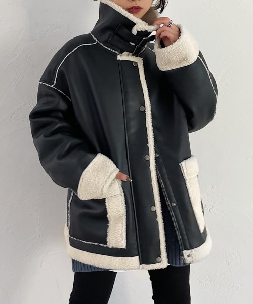 PAGEBOY - PAGEBOY エコレザーB-3 ブルゾン PAGEBOY（ページボーイ）の「エコレザーB-3ブルゾン（）」 - WEAR