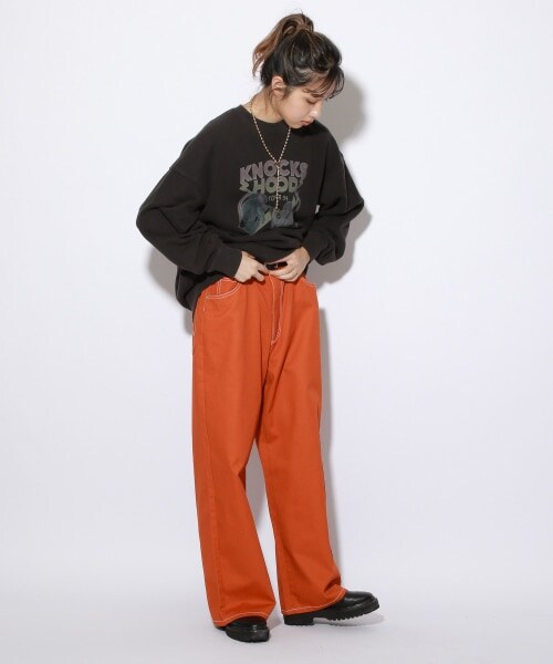 PAGEBOY(ページボーイ)の「カツラギスケーターパンツ(パンツ・レディース・ブラック09/オレンジ45/ブルー87・M/L)」の16枚目の写真