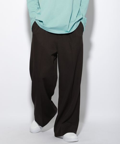 PAGEBOY(ページボーイ)の「スマートタックワイドパンツ(パンツ・レディース・ブラック09/ピンク25/サーモンピンク46/グリーン72/ライトブルー86・M/L)」の1枚目の写真