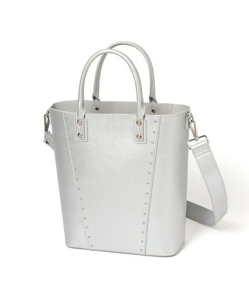 PAGEBOY（ページボーイ）の「モードスタッズトートバッグ（バッグ・レディース・オフホワイト05/ブラック09/シルバー12・FREE）」の8枚目の写真