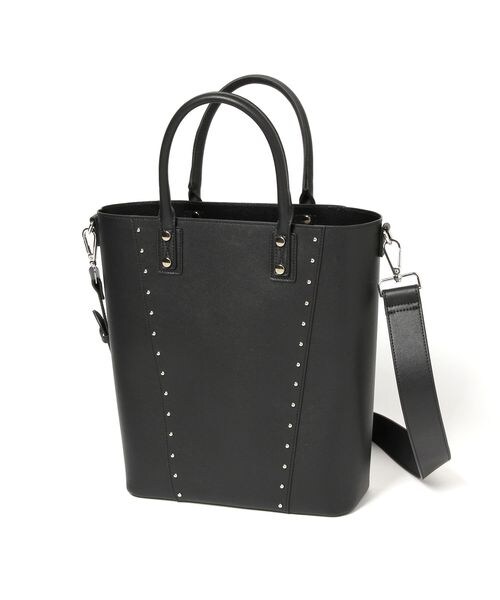 PAGEBOY（ページボーイ）の「モードスタッズトートバッグ（バッグ・レディース・オフホワイト05/ブラック09/シルバー12・FREE）」の7枚目の写真