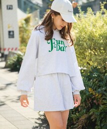 repipi armario（レピピ アルマリオ）の「☆WEB先行予約/セットアイテム☆フロッキーロゴスウェットセットアップ（フォーマルスーツ/小物・レディース）」