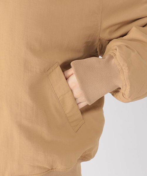 studio CLIP(スタディオクリップ)の「MA-1ブルゾン(ジャケット/アウター・レディース・アイボリー52/ベージュ55/カーキ78・M/L)」の15枚目の写真