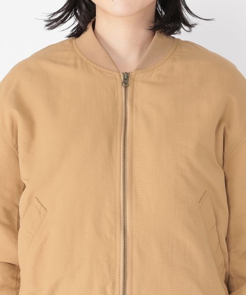 studio CLIP(スタディオクリップ)の「MA-1ブルゾン(ジャケット/アウター・レディース・アイボリー52/ベージュ55/カーキ78・M/L)」の12枚目の写真