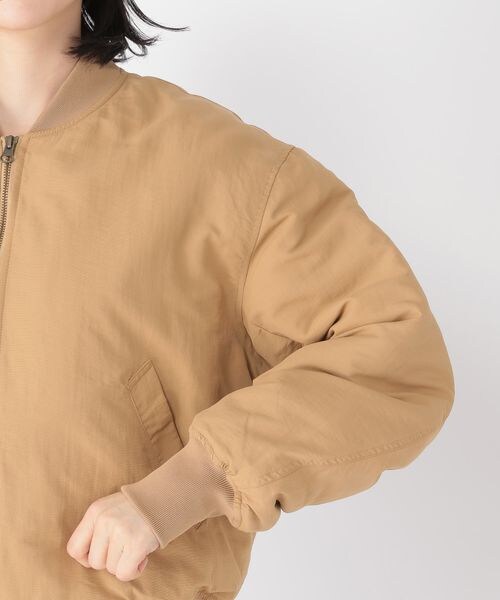 studio CLIP(スタディオクリップ)の「MA-1ブルゾン(ジャケット/アウター・レディース・アイボリー52/ベージュ55/カーキ78・M/L)」の13枚目の写真