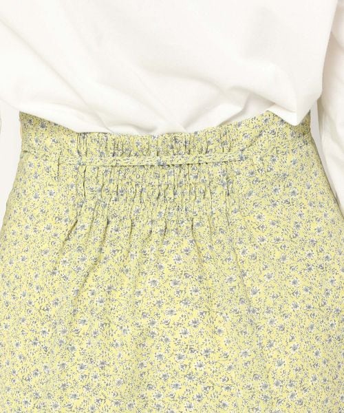 mysty woman（ミスティウーマン）の「ソフト花柄マーメイドスカート（スカート・レディース・ブラック09/ライトベージュ51/ミモザイエロー65・F）」の19枚目の写真