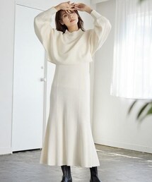 mysty woman（ミスティウーマン）の「ショートプルオーバー×ノースリワンピースSET（ワンピース/ドレス）」