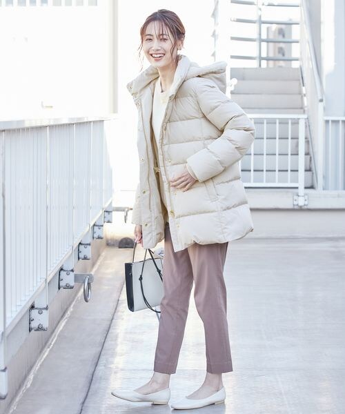 GLOBAL WORK（グローバルワーク）の「あったかスゴラクスリムテーパーパンツ（パンツ・レディース・アイボリー08/ブラック09/モカブラウン54/ネイビー88・XS/S/M/L/XL/XXL）」の10枚目の写真