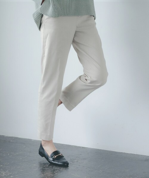 GLOBAL WORK（グローバルワーク）の「あったかスゴラクスリムテーパーパンツ（パンツ・レディース・アイボリー08/ブラック09/モカブラウン54/ネイビー88・XS/S/M/L/XL/XXL）」の7枚目の写真