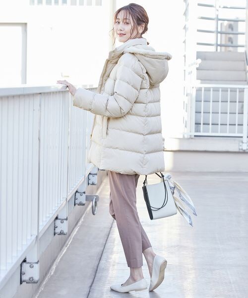 GLOBAL WORK（グローバルワーク）の「あったかスゴラクスリムテーパーパンツ（パンツ・レディース・アイボリー08/ブラック09/モカブラウン54/ネイビー88・XS/S/M/L/XL/XXL）」の11枚目の写真